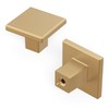 Hickory Hardware 10 Pack of Square Kitchen Cabinet Knobs, Quality