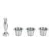 3pcs Refillable Coffee Capsule 304 Stainless Steel Coffee Pods with