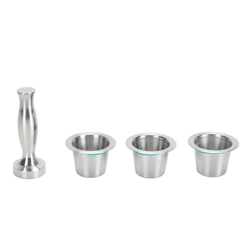 3pcs Refillable Coffee Capsule 304 Stainless Steel Coffee Pods with