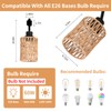 AIBISOD 4-Pack H Track Light Heads, Modern Rattan Track Lighting