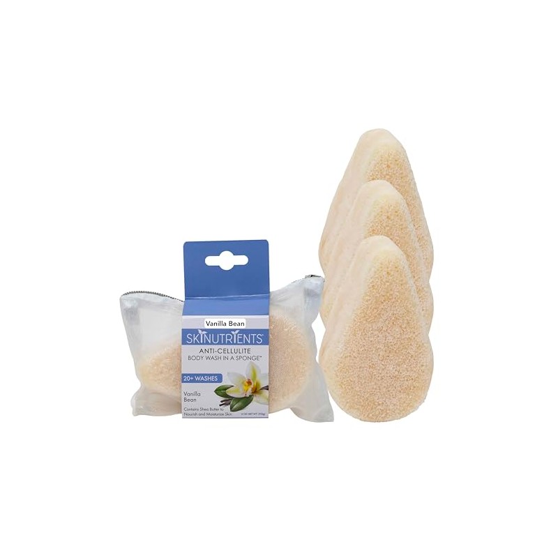 Spongeables Anti Cellulite Body Wash in a 20+ Wash Sponge,
