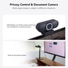 Nuroum V32AFL 4K Webcam with Ring Light, Adjustable Field of