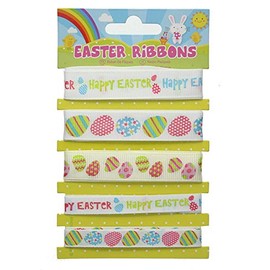 Multicolor Easter Ribbons - 1 Pc - Perfect for Festive Decor, Gift Wrapping, Baskets & DIY Crafts