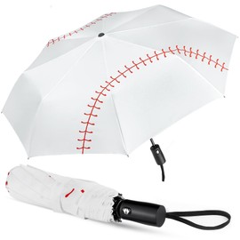 Lejorain Baseball Umbrella Large Compact - Foldable Automatic Portable Umbrella for Travel Wind Resistant Golf Rain Umbrellas for Sports games