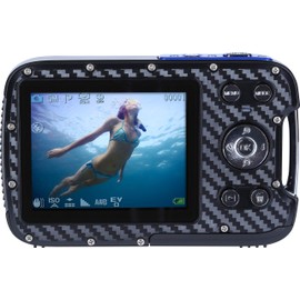 Rollei Sportsline 60 Plus - wasserdichte Digitalkamera mit 21 MP & Full HD Camcorder - Sports-Cam mit großem Display, 21 Motivprogrammen, robustes Case und einfacher Menüführung, perfekt für Kinder