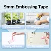Airmall 6 Rolls 9 mm Embossing Tape Compatible with Dymo