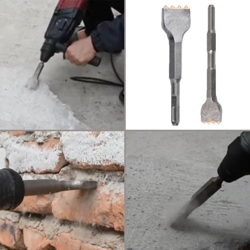 2pcs SDS Plus Tuckpointing Mortar Raking Bit, Hexagonal & Square