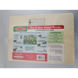 Melissa & dough.Old MacDonald's Farm See & Hear Sound Puzzle.8 Pcs.Ages 2+