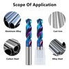 ‌AYCHOLIZ 6pcs Carbide CNC Drill Bit Set - 55 HRC