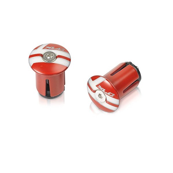 XLC Unisex's GR-X02 Bar End Caps, Red, One Size