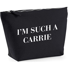 Hippowarehouse I'm such a Carrie printed make up cosmetic wash bag 18x19x9cm