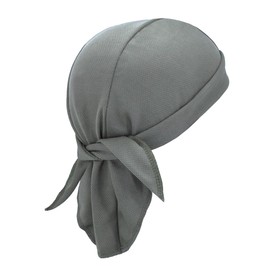 Sweat Wicking Do Rags Skull Caps, Cooling Hip Hop Hat, Beanie Durag Motorcycle Head Wrap Doo Rag Liner for Men Women (Grey)