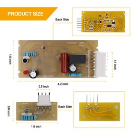 4389102 Refrigerator Ice Maker Sensor Control Boards Kit Compatible with Whirlpool Kenmore KitchenAid Maytag Jenn Air Replaces W10757851 W10290817 AP5956767 W10193666 ADC9102 2198586 PS557945 AP313751