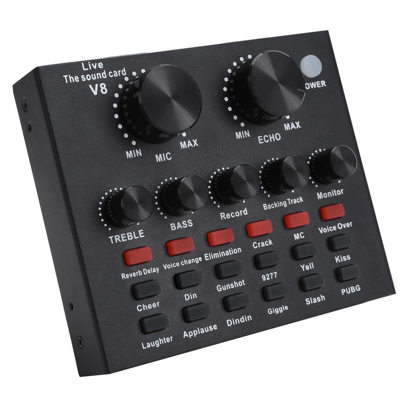 Live Sound Card Voice Changer Bluetooth Support Mobile Phone Computer