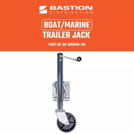 Bastion Distribution Marine Boat Swivel Swing Down Trailer Jack Sidewind 1000 lb Capacity Heavy Duty