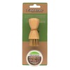FIBERTEC Schuhpflegeset Mini, Auftragsbürste und Shoe Wax Eco, farblos, 28ml