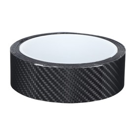 Película Protectora de Fibra de Carbono Negra, Protector de Borde de Puerta de Coche, Pegatina Antiarañazos, Flexible, Duradera, Fácil Instalación para la Mayoría de los Coches,