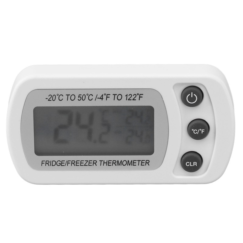 2Pcs Waterproof Digital Refrigerator Fridge Thermometer ‑20~50℃ Digital Freezer Thermometer