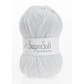 Jarol Super Soft Baby Double Knit/DK Knitting & Crochet Yarn. Great Value Baby Yarn Available in a Selection of Pastel Shades, 55% Acrylic & 45% Nylon, 330 Metres, 100g Balls, Pack of 3, White