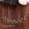 JEAIRTS Bride Wedding Headband Hair Vine Rhinestone Bridal Hair Pieces
