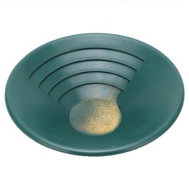 Leopacat Plastic Gold Pan for Gold Washing, Green ABS Gold Washing Pan for Nugget Mining Tub, Manual Gold Washing System, Washing Strainer Accessories, Gold Washing Tools, 26 cm