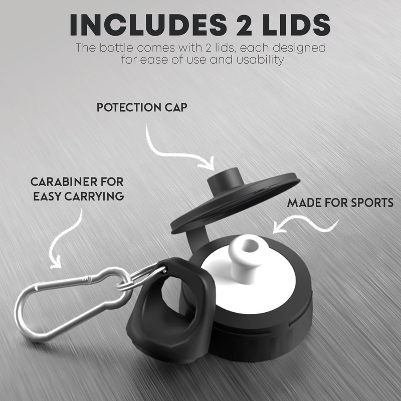 Partisan Superspurs Bottle Son 600ml Capacity 2-Lid Aluminium