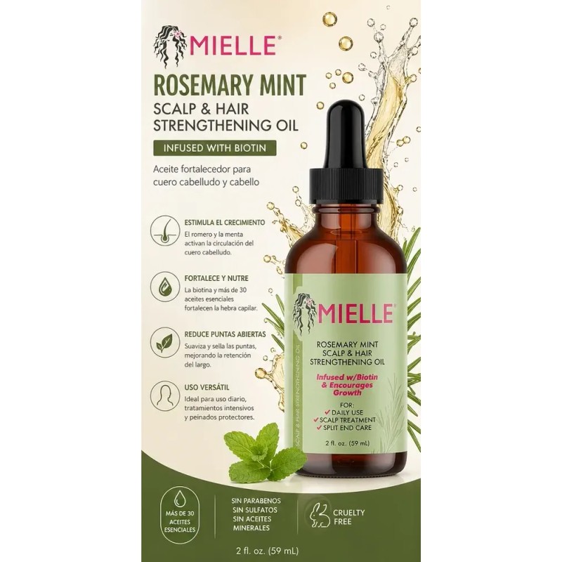 Mielle Rosemary Mint Aceite Fortalecedor 59 Ml