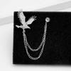 Eagle Hanging Chain Brooch for Men - Elegant Lapel Pin