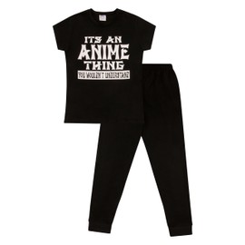 It's an Anime Thing You Wouldn't Understand Long Pyjamas (11-12 Years) Black