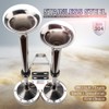 FARBIN 24V Marine Boat Horns,Stainless Steel Dual Trumpet,Electric Horn with