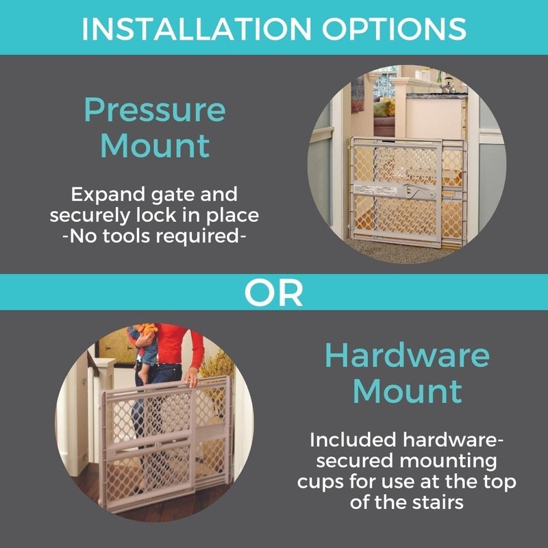 Toddleroo by North States - Supergate Ergo Baby Gate: Plastic