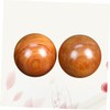 SAFIGLE 2pcs Wooden Massage Balls for Hand Exercise Round Fitness
