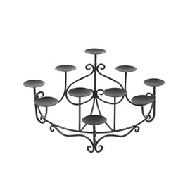 Minuteman International Spandrels Wrought Iron Hearth Fireplace Candelabra