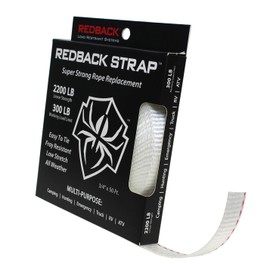 Redback Strap - 50 Feet 2200lb Strength - Multipurpose Super Strong Rope Replacement, Flat Woven Strap Utility Rope for Hiking, Climbing, Camping, Hunting, Emergency, Tactical, Truck, RV, ATV