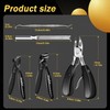 Kingfun Toenail Clippers for Seniors, Ingrown Toe Nail Clippers for