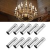 10Pcs E14 Metal Tube for Candle Lamp Holder Lamp Base