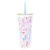 Lilly Pulitzer Double Wall Tumbler with Lid and Reusable Straw,