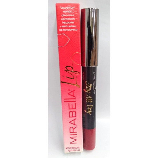 Mirabella Velvet Lip Pencil 0.06 oz - RED / New