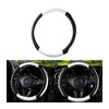 CGEAMDY Leather Car Steering Wheel Cover, Non-Slip Steering Wheel Cover,