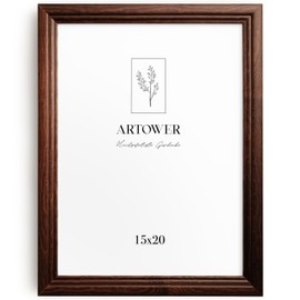 Artower® Picture Frame Vintage Brown Wooden Frame for 15 x 20 cm Poster Frame Large Collage Picture Frame Vintage Brown Wood 15 x 20 cm Retro Slim Picture Frame Brown Poster Frame
