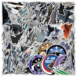 Fighter Stickers for Laptop (Pack of 50), Gift for Children, Teenagers, Adults, Boys, Fighter Stickers, Waterproof Vinyl Stickers for Scrapbooking, Skateboard, Car, Luggage