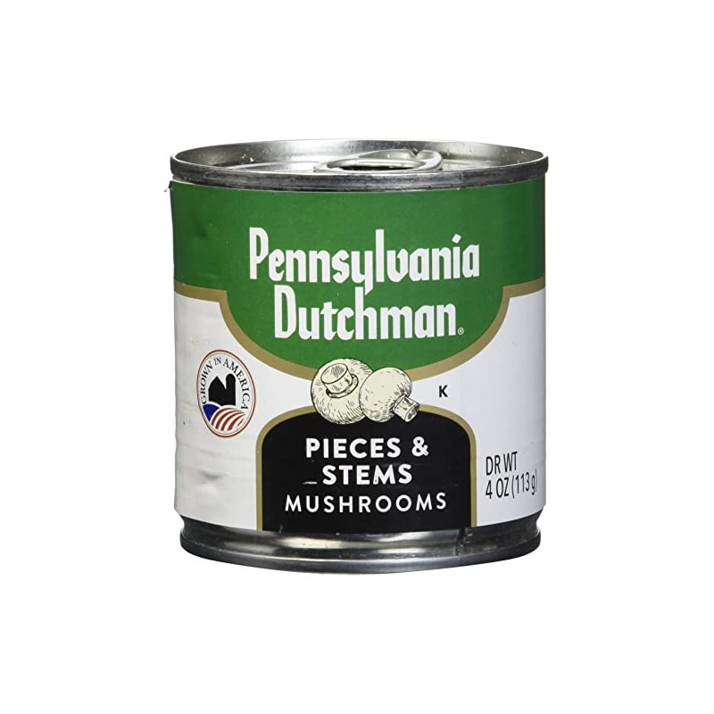 Pennsylvania Dutchman Canned Mushrooms, 4 Ounce (Pack of 12)