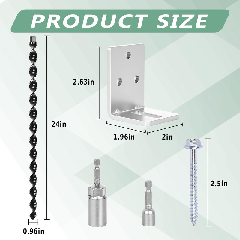 24" Ground Anchors Screw in, 4 Pack