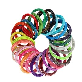 [N] Niqueaura 3D Printing Pen with Display and Starter Filament Stencil Book and Charger Included for Kids Dream Drawing:_30Colors-3M(Total 90M)