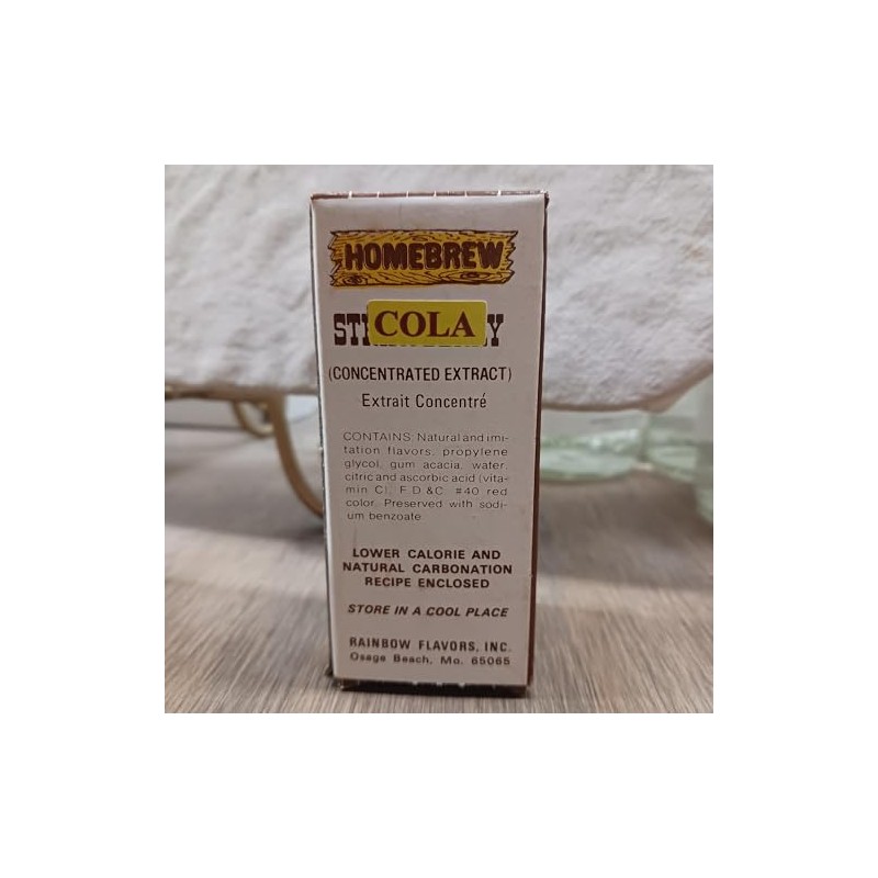 Rainbow Flavors Homebrew Soda Pop, Cola Flavored Concentrated Extract Make