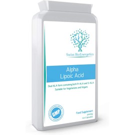Alpha Lipoic Acid 300mg 120 Capsules – Dual ALA (Both R-ALA and S-ALA) - UK Manufactured