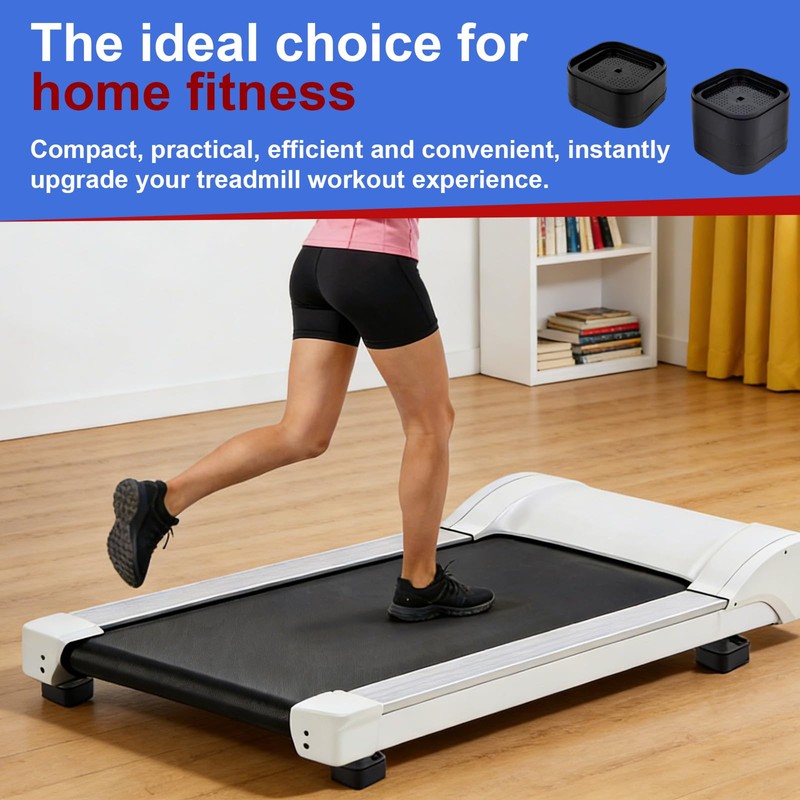 Penitue 4pcs Treadmill Incline Riser Blocks, Walking Stackable Height Adjustable