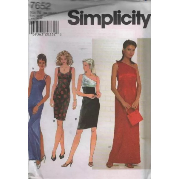 Simplicity 7652 SIMPLICITY MISSES'/MISS PETITE DRESS SZ 10-14
