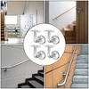 ZUZGO Handrail Holder Stainless Steel Handrail Support Handrail Attachment for