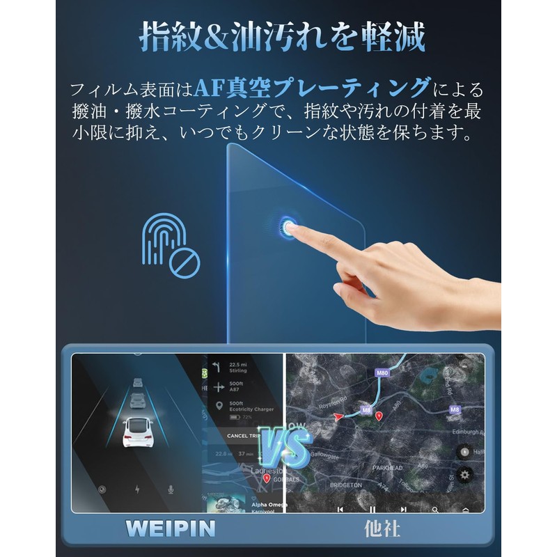 WEIPIN Nano Protective Film RAV4 Navigation Film, Ultra Clear, Anti-Reflective,